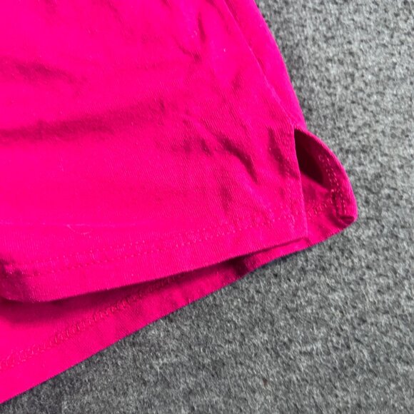 SOFFE Hot Pink Vintage Athletic Mini Shorts Women's Sz Med Y2K 90s - Picture 7 of 8